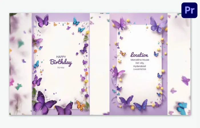 Stunning Birthday Invitation Card Instagram Story
